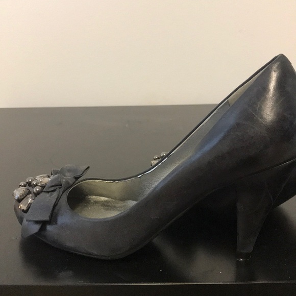 Guess crystal Bow black leather heel - Picture 6 of 8